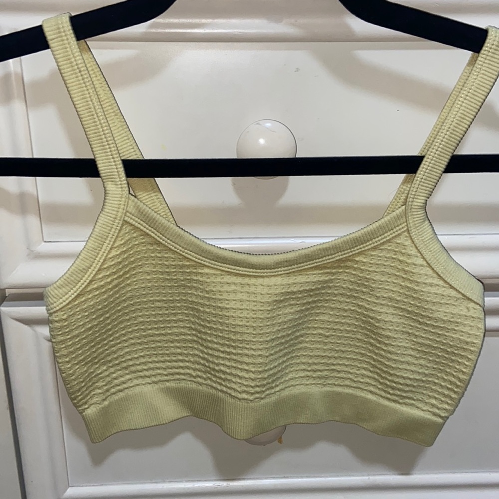 YELLOW BRALETTE / CROP TOP